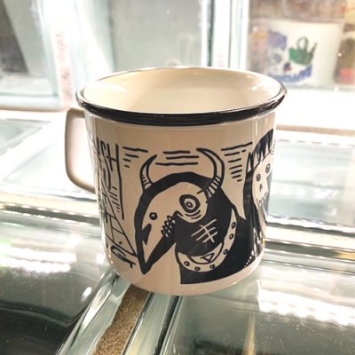 画像1: {KYOGU} "SKULLLIT" ROUND DRIP MUG