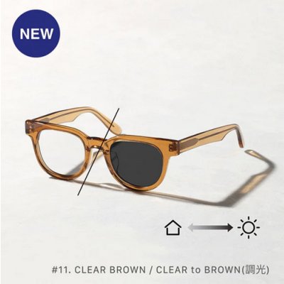 CLEAR BROWN / CLEAR to GREY (調光)