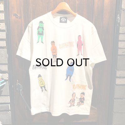 画像1: {RAFFISH DOG} "TM PAINT" MULTI S/S T-SHIRTS / WHITE