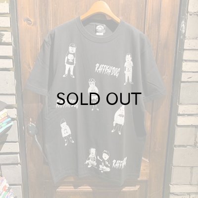 画像1: {RAFFISH DOG} "TM PAINT" MULTI S/S T-SHIRTS / BLACK