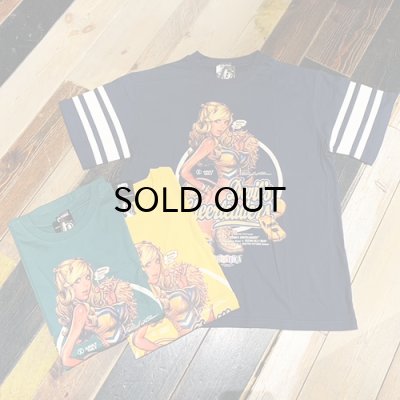 画像1: {EROSTIKA} “DEVIL’ S CHEERLEADERS” LINE T-SHIRT