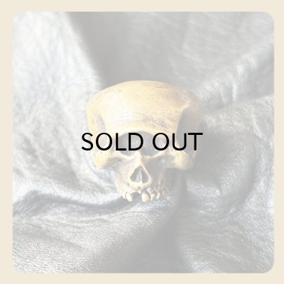 画像2: {HANG} “Cyclops Skull Ring" 【Brass Version】