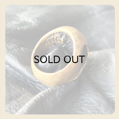 画像4: {HANG} “Cyclops Skull Ring" 【Brass Version】