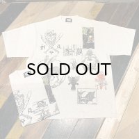 {Momentary Psycho Art} MULTI PRINT T-SHIRTS / ASHGREY(B)