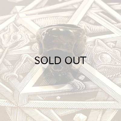 画像1: {HANG} “Cyclops Skull Ring" 【Brass Version】