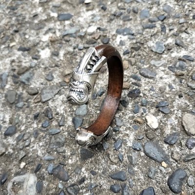画像4: ※受注商品※ {GRYPHON} Hawaiian Gods bangle "lono" / SILVER