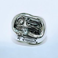 ※受注商品※ {GRYPHON × 伊藤慧} Distorted Daruma ring / SILVER925