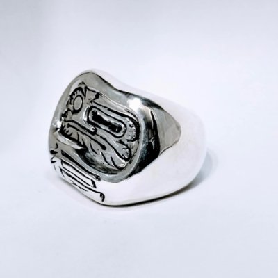画像2: ※受注商品※ {GRYPHON × 伊藤慧} Distorted Daruma ring / SILVER925