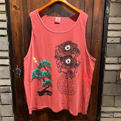 画像1: {奇なり} TANKTOP (RED/XXL)