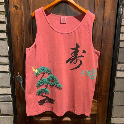 画像1: {奇なり} TANKTOP (RED/L)