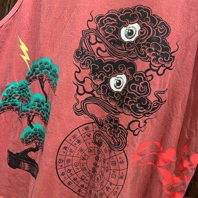 画像3: {奇なり} TANKTOP (RED/XXL)