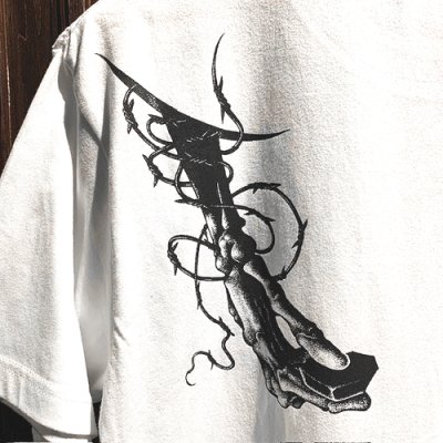 画像4: {YUKYAN × RAFFISH DOG} "日日是好日" S/S T-SHIRTS (WHITE)