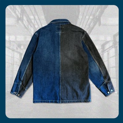 画像2: ※受注商品※【HANG】B.S.H.C.I. PRISON CRAZY DENIM JACKET "BSHCI"