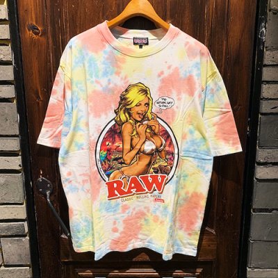 画像1: {EROSTIKA} "RAW GIRL" Tie Dye T-Shirt