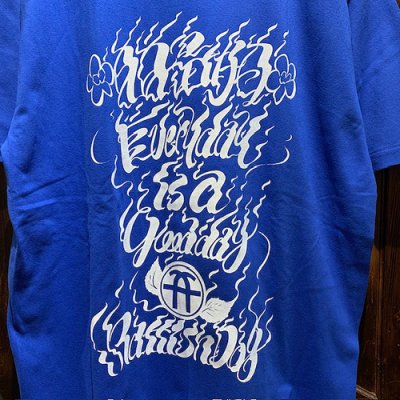 画像4: {RAFFISH DOG} "日日是好日" S/S T-SHIRTS / BLUE