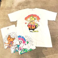 {RAFFISH DOG} "RD FINK" 着色 S/S T-SHIRTS / M~Lsize