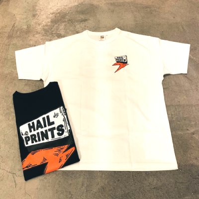 画像1: {HAIL PRINTS} HAILPRINTS solid_Orange LOGO T-shirts