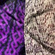 画像2: {NO MAD NUMSKULL} ORIGINAL PATTERN SHORT PANTS / "CRAZY PURPLE"  (2)
