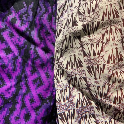 画像2: {NO MAD NUMSKULL} ORIGINAL PATTERN SHORT PANTS / "CRAZY PURPLE" 