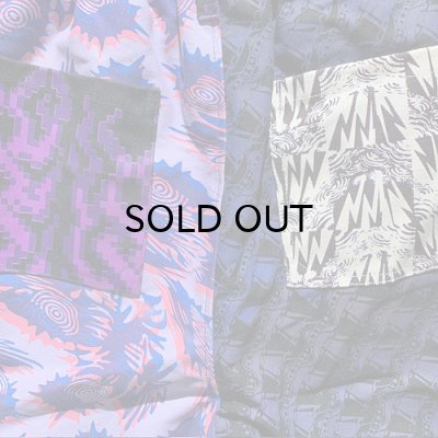 画像4: {NO MAD NUMSKULL} ORIGINAL PATTERN SHORT PANTS / "CRAZY PURPLE" 