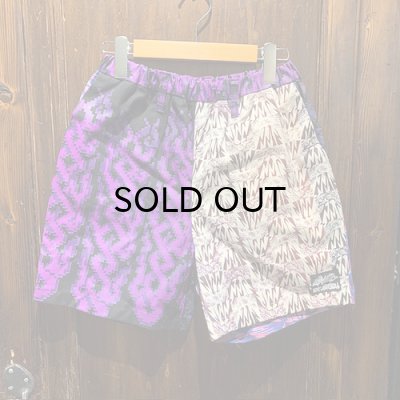 画像1: {NO MAD NUMSKULL} ORIGINAL PATTERN SHORT PANTS / "CRAZY PURPLE" 