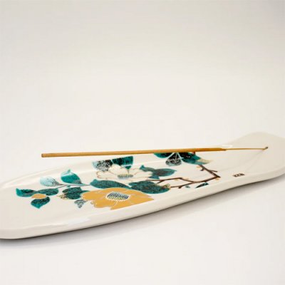 画像5: {九九谷} スケートデッキ お香立て 椿