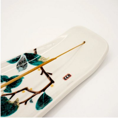 画像6: {九九谷} スケートデッキ お香立て 椿