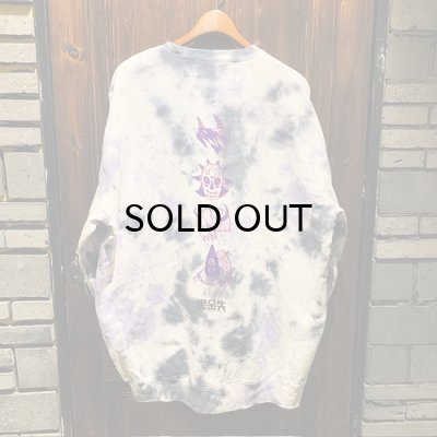 画像2: {JUNK LAW×KYOGU×RAFFISH DOG} "黒鉄" TIE DYE SWEAT