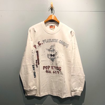 画像1: {POP EYES} PRISON ART "P.E. MARINES" TEE LS