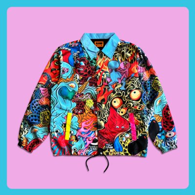 画像1: ※受注商品※【HANG】出没!デス街ック天国 Coach Jacket 