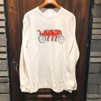 {TENKI} "幻覚倶楽部" L/S T-SHIRTS (WHITE)