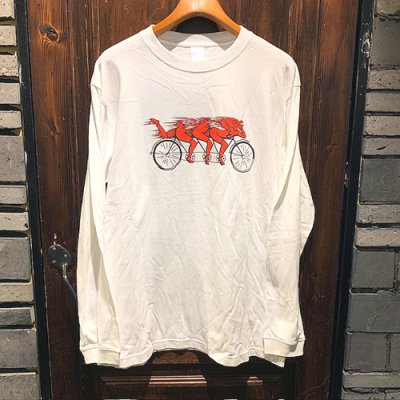 画像1: {TENKI} "幻覚倶楽部" L/S T-SHIRTS (WHITE)