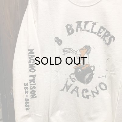 画像2: {POP EYES} PRISON ART "8 BALLERS" TEE LS