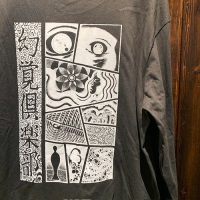 画像4: {TENKI} "幻覚倶楽部" L/S T-SHIRTS (SUMI)