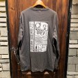 画像2: {TENKI} "幻覚倶楽部" L/S T-SHIRTS (SUMI) (2)