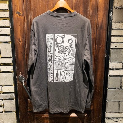 画像2: {TENKI} "幻覚倶楽部" L/S T-SHIRTS (SUMI)