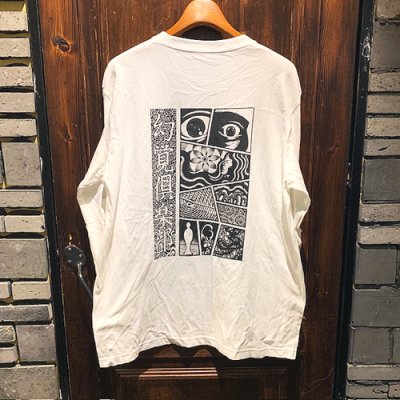画像2: {TENKI} "幻覚倶楽部" L/S T-SHIRTS (WHITE)