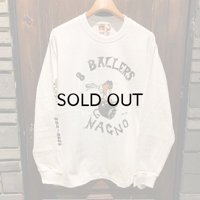 画像1: {POP EYES} PRISON ART "8 BALLERS" TEE LS