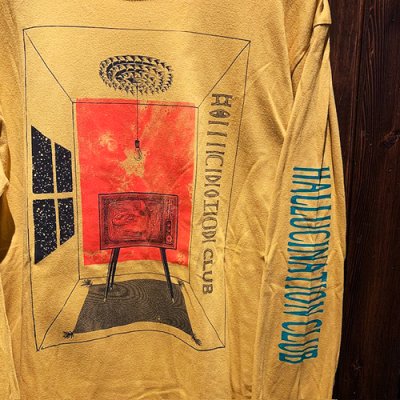 画像2: {Satoshi Ito} "HALLUCINATION CLUB" L/S T-SHIRTS (YELLOW)