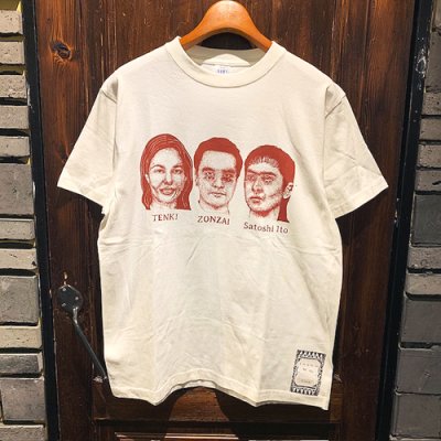 画像1: {Satoshi Ito} "三人" S/S T-SHIRTS (WHITE)