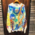 画像1: {NO MAD NUMSKULL} SPECIAL MULTI PRINT L/S T-SHIRTS (WHITE) (1)