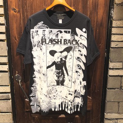 画像1: {NO MAD NUMSKULL} SPECIAL MULTI PRINT T-SHIRTS (BLACK×WHITE)