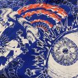 画像1: {NO MAD NUMSKULL} "HALLUCINATION CLUB" BANDANNA (BLUE) (1)