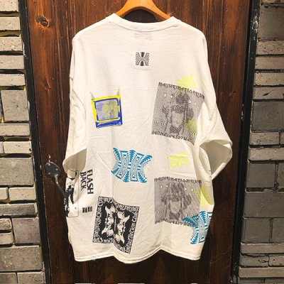 画像2: {NO MAD NUMSKULL} "HALLUCINATION CLUB" L/S T-SHRITS(WHITE)