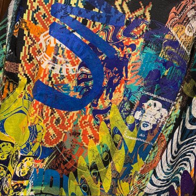 画像4: {NO MAD NUMSKULL} SPECIAL MULTI PRINT L/S T-SHIRTS (BLACK)