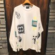 画像1: {NO MAD NUMSKULL} "HALLUCINATION CLUB" L/S T-SHRITS(WHITE) (1)
