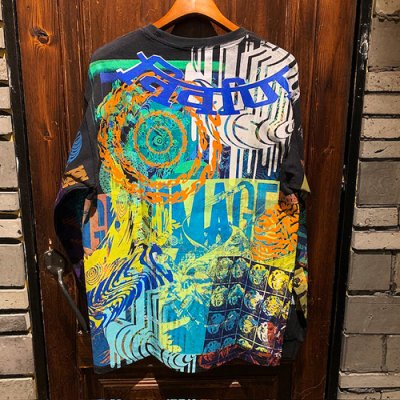 画像2: {NO MAD NUMSKULL} SPECIAL MULTI PRINT L/S T-SHIRTS (BLACK)