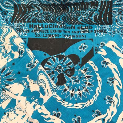 画像1: {NO MAD NUMSKULL} "HALLUCINATION CLUB" BANDANNA (SAX)