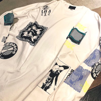 画像3: {NO MAD NUMSKULL} "HALLUCINATION CLUB" L/S T-SHRITS(WHITE)
