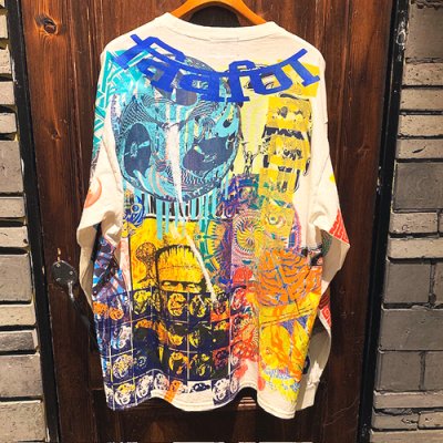 画像2: {NO MAD NUMSKULL} SPECIAL MULTI PRINT L/S T-SHIRTS (WHITE)